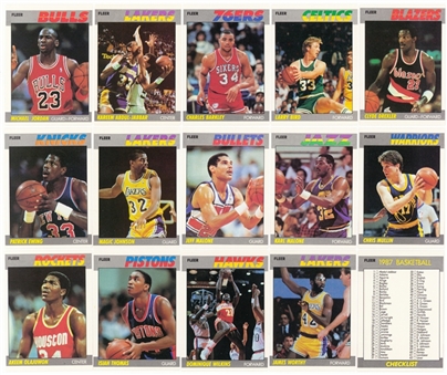 1987-88 Fleer Basketball Complete Set (132)